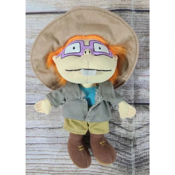 Vintage Applause Rugrats Plush Safari Chuckie Mini Stuffed Bean Bag 1998 #37311 - Picture 1 of 4